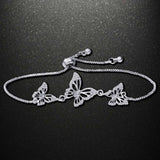 Fashion Butterfly Bracelet & Bangle For Women Simple Adjustable Gold Silver Bracelets Pulseras Mujer Jewelry Party Gifts