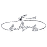 Fashion Butterfly Bracelet & Bangle For Women Simple Adjustable Gold Silver Bracelets Pulseras Mujer Jewelry Party Gifts