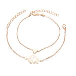 2018 New Simple Female Personality Hollow Lotus Gold Bracelets Christmas Bangle Gift for Women
