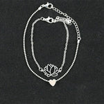 2018 New Simple Female Personality Hollow Lotus Gold Bracelets Christmas Bangle Gift for Women